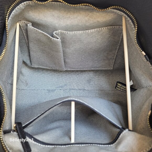 VINCE CAMUTO Aniko Satchel With Dual Handles- Black. PRE-OWNED. LIGHTLY USED.⭐ - Picture 14 of 16